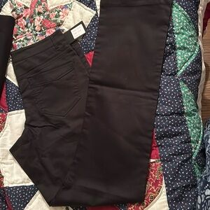 New w tag Haight & Ashbury ladies black cotton (97%) casual dress pants, size 8